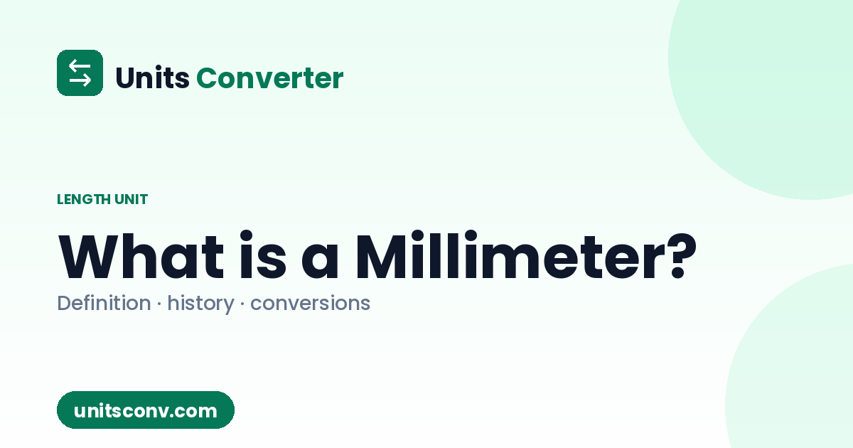 Mm File What is a Millimeter? Definition, Uses & Conversions